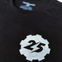 Image: Fallout 25th Anniversary Tee closeup of front logo
