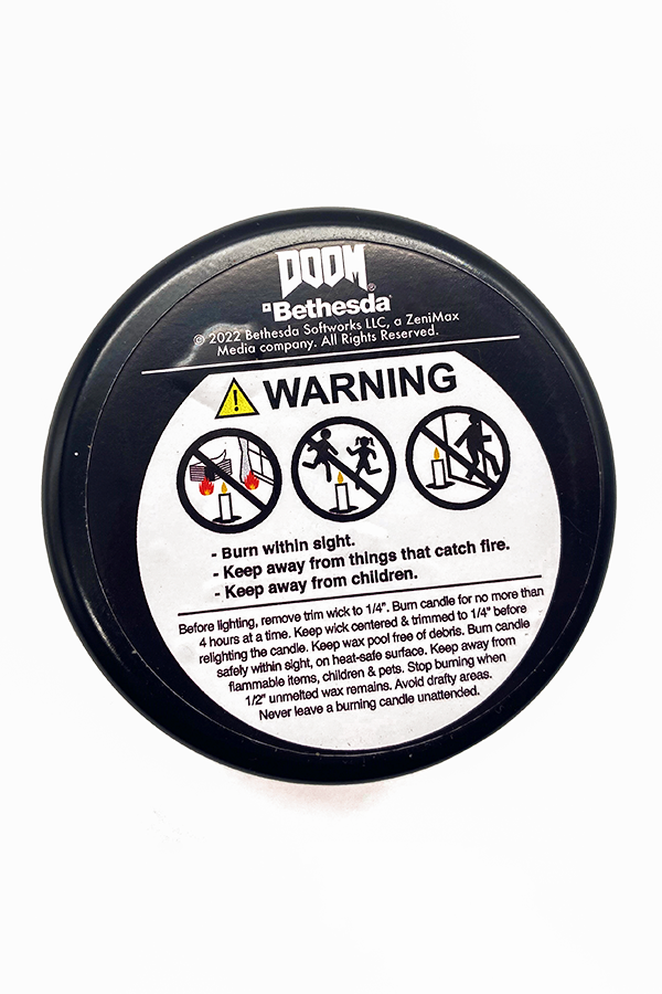 Image: DOOM Incense of Immora Scented Candle bottom view
