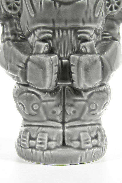 Front view of the lower half of the Fallout Power Armor Geeki Tiki.