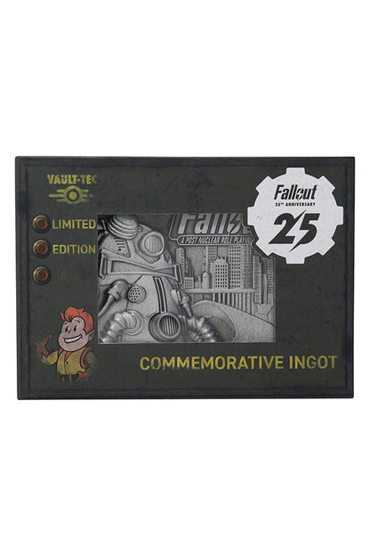 Image: Fallout Limited Edition 25th Anniversary Ingot front view in packaging