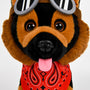 Fallout Dogmeat Puppy Plush closeup face view