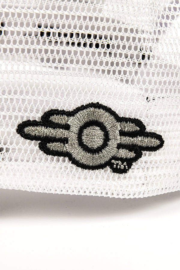 Image: Fallout Vault-Tec Baseball Cap close up embroidered logo