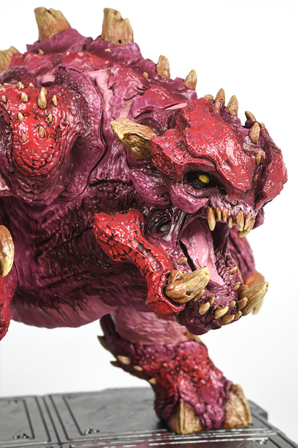Image: DOOM Eternal Pinky Demon Statue closeup head view 3