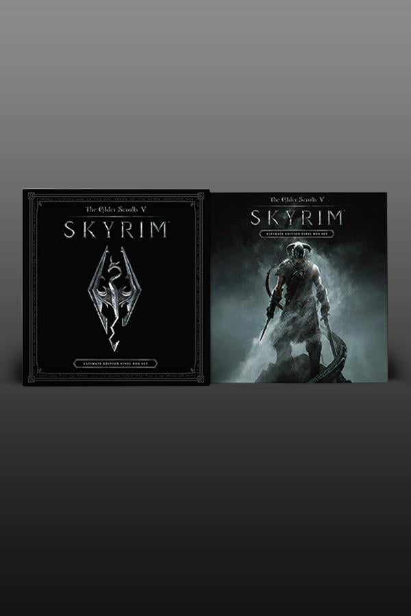 Skyrim Ultimate Edition 4LP Paarthurnax Variant Box Set front and back