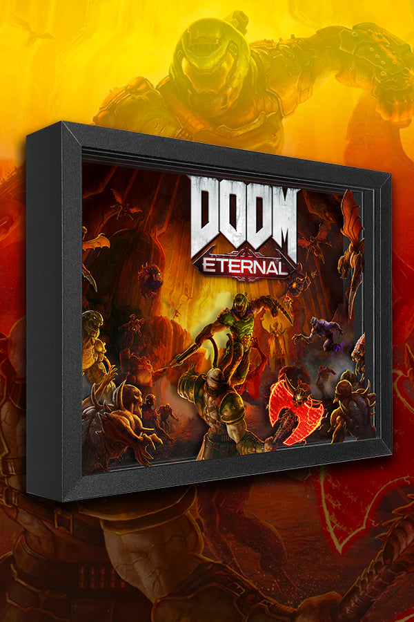 DOOM Eternal Marauder Shadow Box