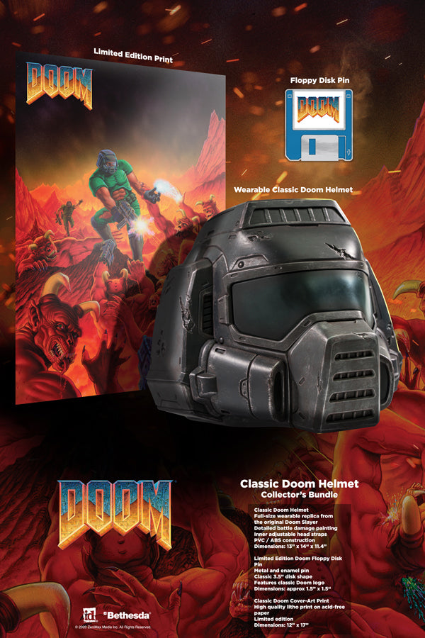 Classic Doom Helmet Collector's Bundle : Video Games